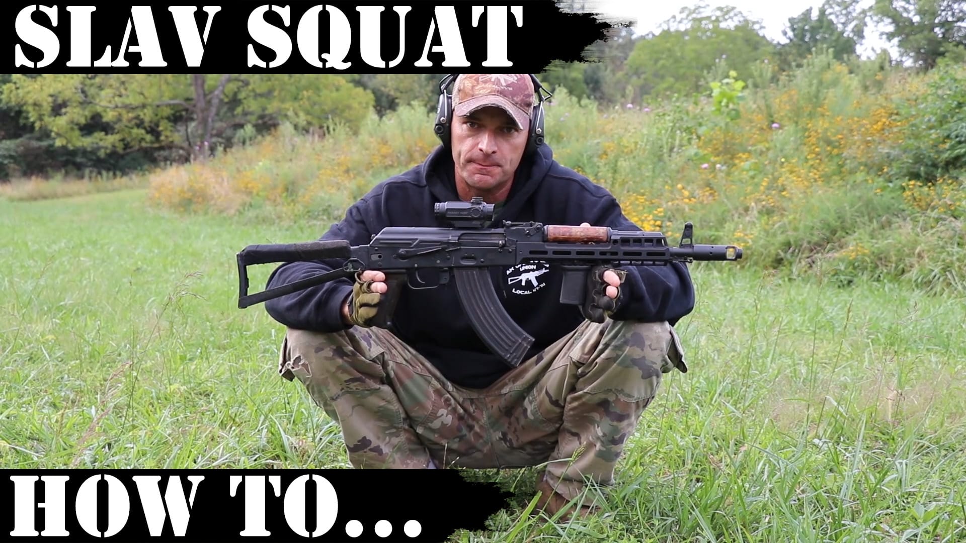 Slav Squat - how to shoot from squat! - AK Operators Union, Local 47-74