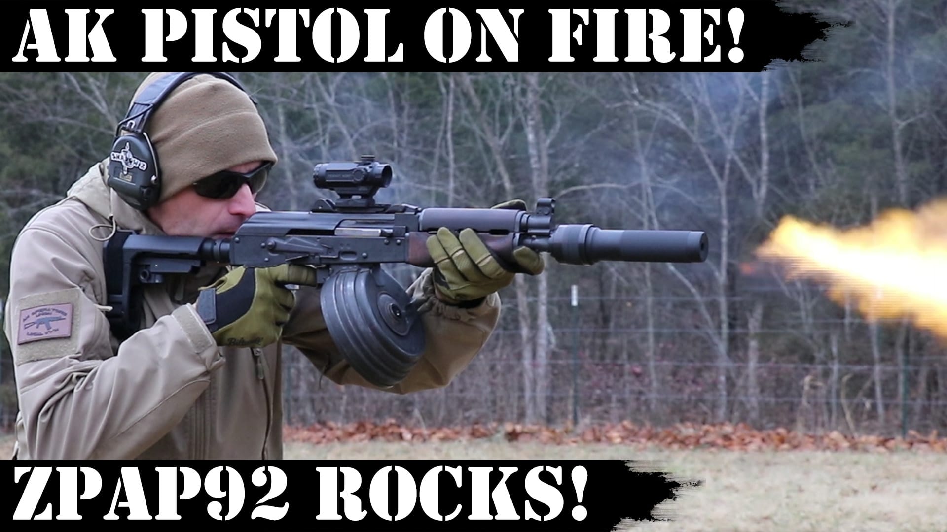 AK Pistol on Fire! ZPAP92 Rocks!