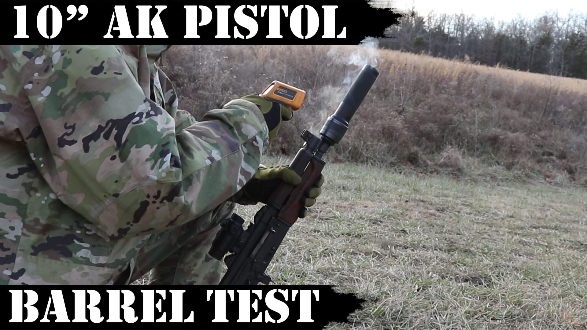 10″ AK Pistol Barrel Test while Suppressed: ZPAP 92 !