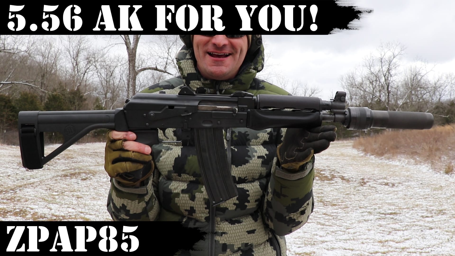 5.56 AK for You! ZPAP85 Pistol with Brace!