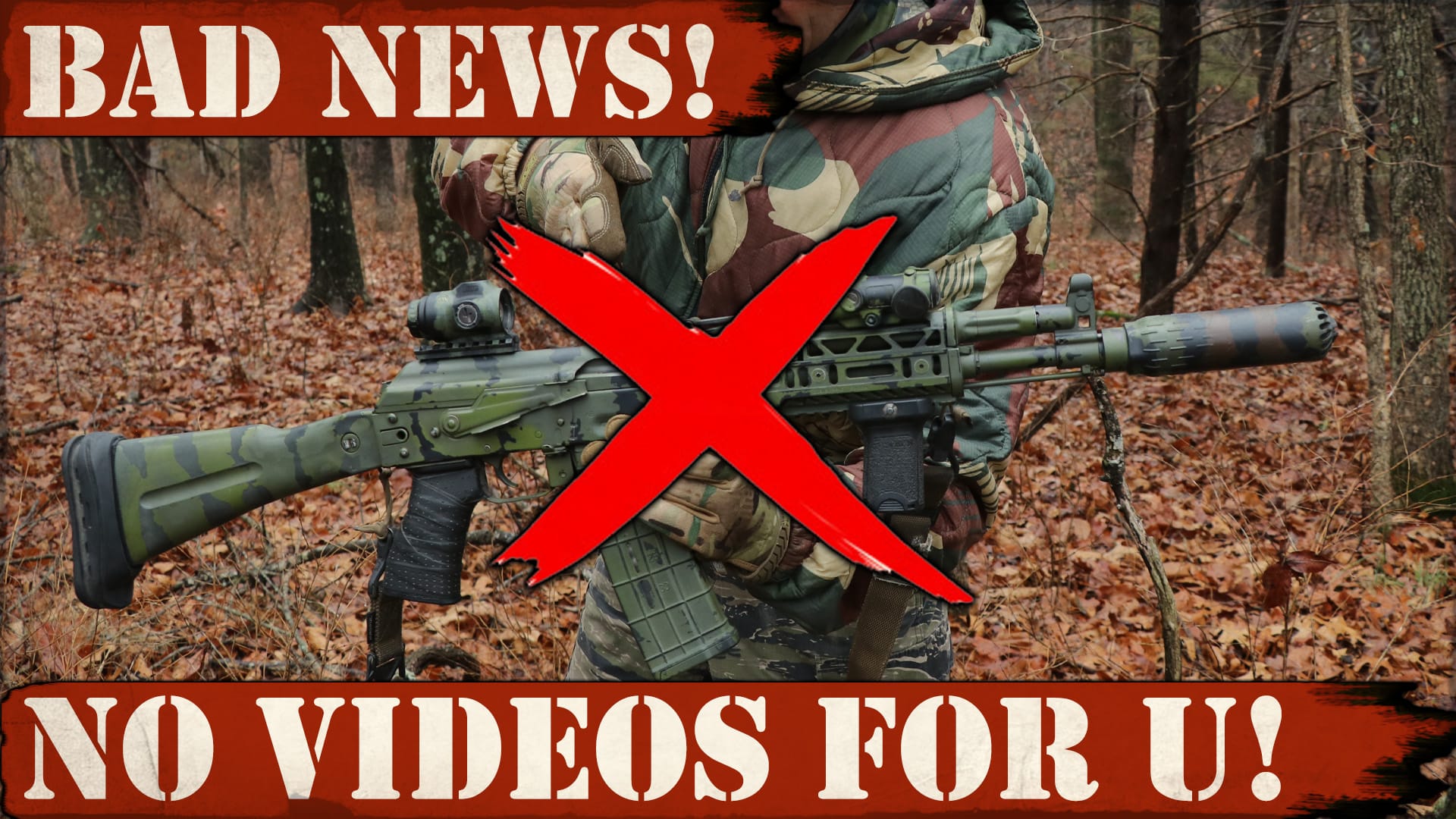 BAD NEWS! No AK Videos for you!